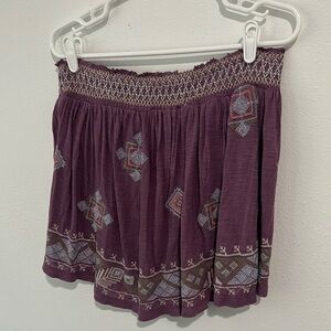 Embroidered Purple Top